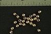 48pc VINTAGE STYLE 4mm RAW BRASS SMOOTH BEAD LOT SB2-48